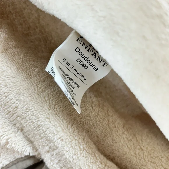 7am enfante Cozy Teddy Bear Sherpa Onesie snowsuit bunting - Picture 5 of 7